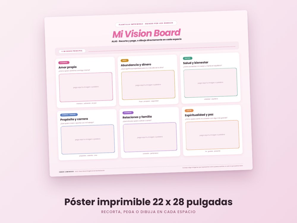 Póster imprimible de 22 x 28 pulgadas para recortar, pegar o dibujar.