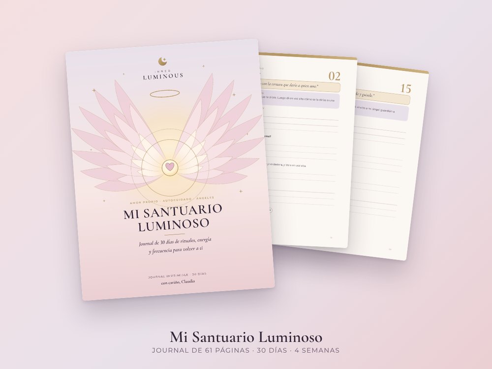 Portada de Mi Santuario Luminoso Journal de 30 días