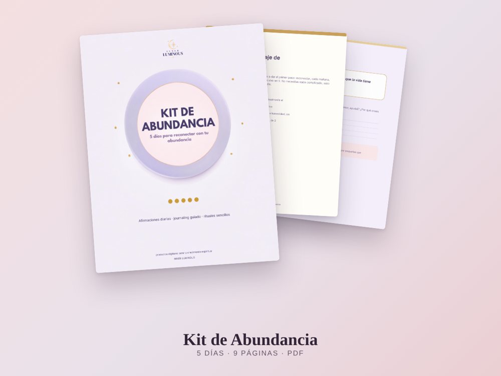 Kit de Abundancia: 5 días para reconectar con tu abundancia.