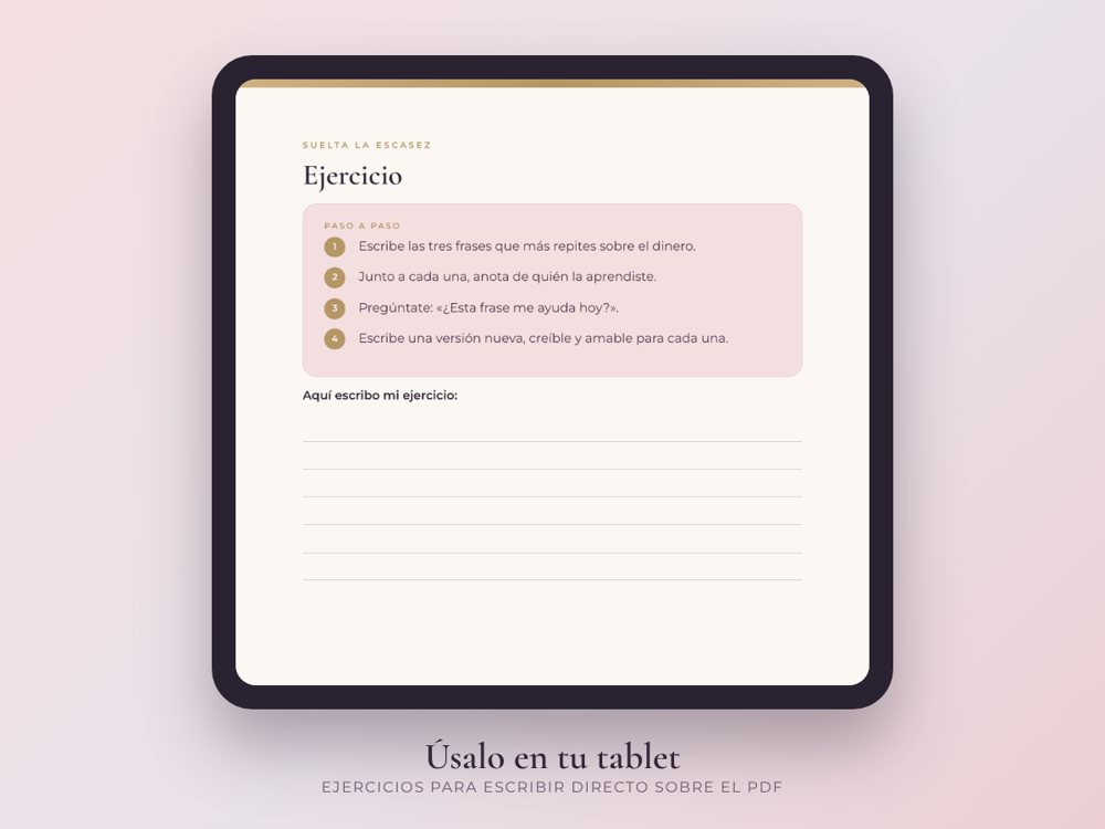 Ejercicios para escribir directo sobre el PDF.
